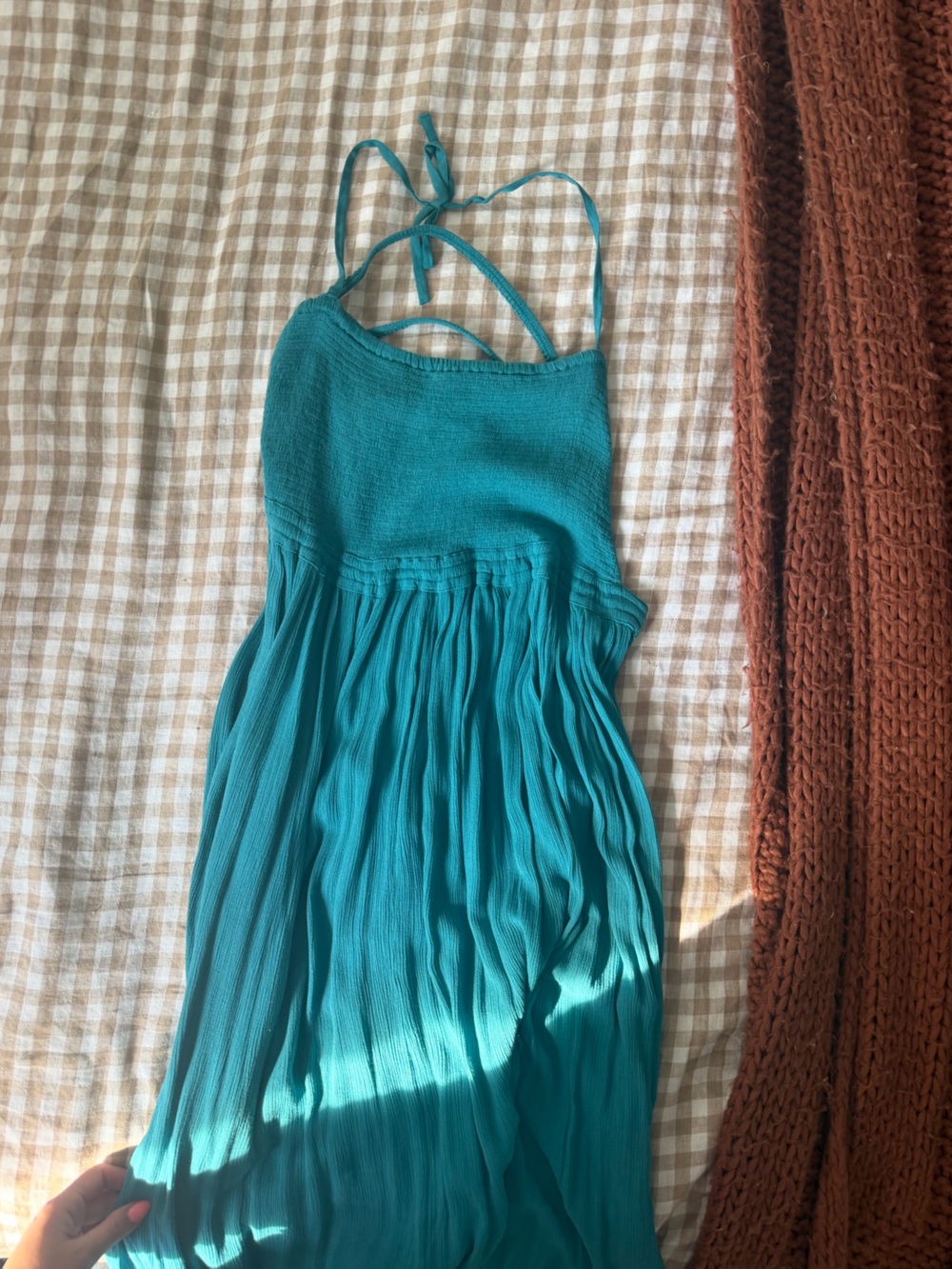 Free People Teal Extratropical Maxi Dress - Picture 4 of 5